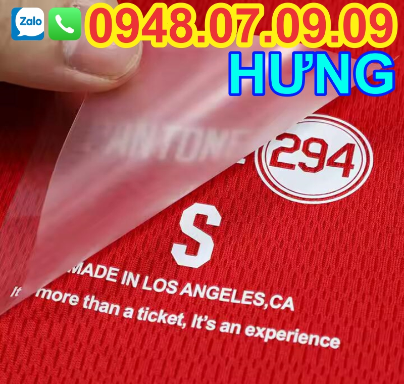 Nhãn in ép nhiệt quần áo