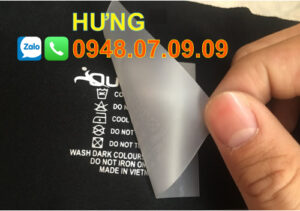 So sánh “Nhãn ép nhiệt” và “In lụa trực tiếp” 02 9 in mac quan ao