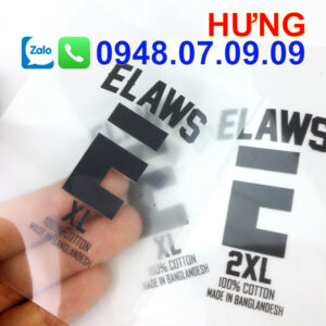 in nhãn mác quần áo