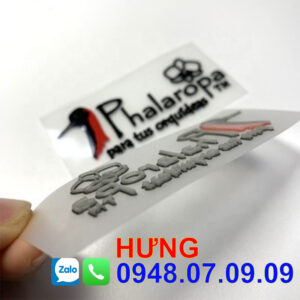 nhãn ép nhiệt cao su