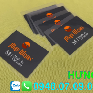 nhãn ép nhiệt may mặc