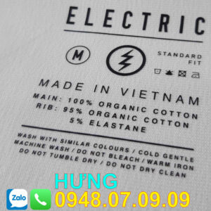 nhãn ép nhiệt quần áo