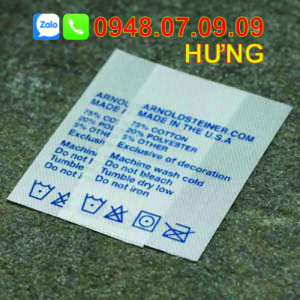tem nhãn sườn quần áo