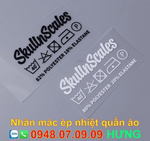 Nhãn ép cổ áo Nhãn ép cổ áo