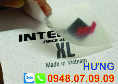 Nhãn ép nhiệt giá bán Nhãn ép nhiệt giá bán