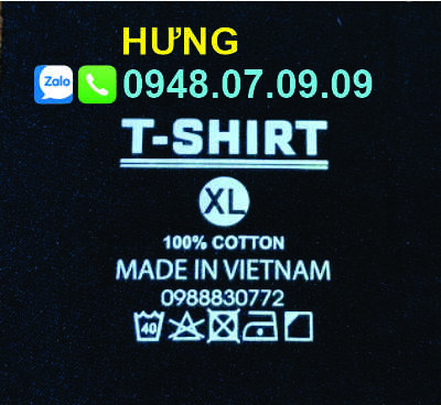 Tem ép nhiệt quần áo Tem ép nhiệt quần áo