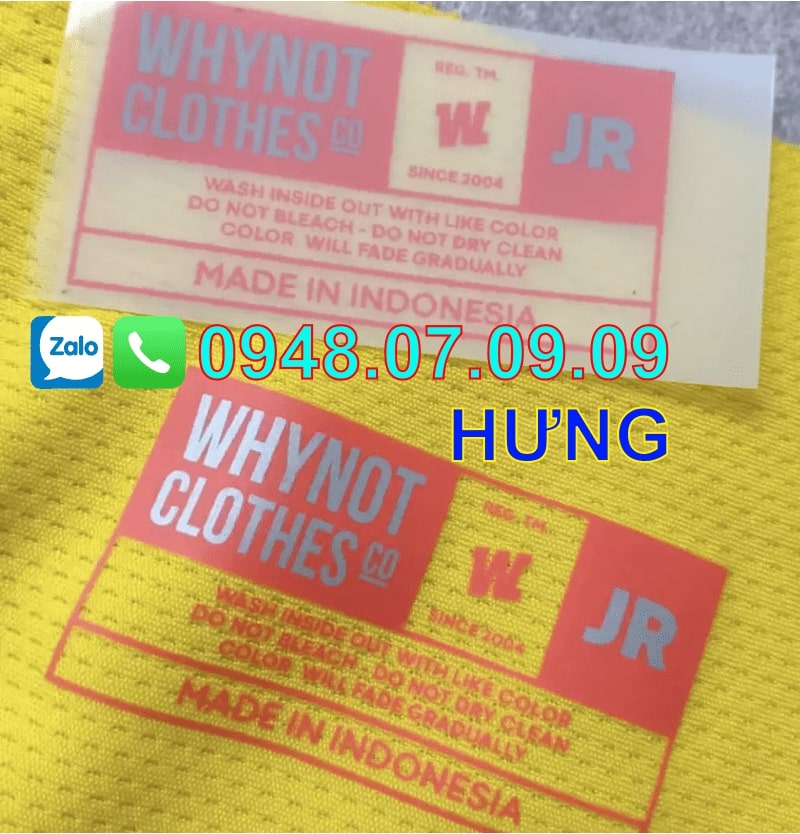 Nhãn ép nhiệt HCM Nhãn ép nhiệt HCM