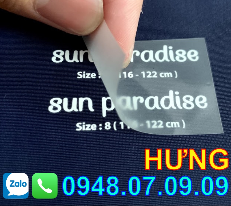 ✅⭐️ Nhãn ép nhiệt HƯNG THANH ✅⭐️