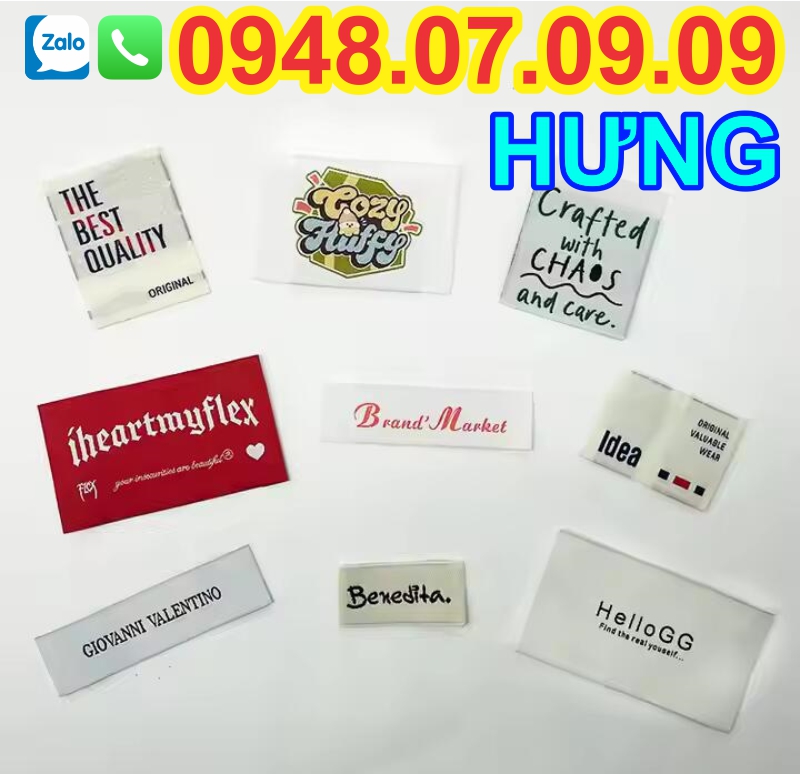 ✅⭐️ Nhãn ép nhiệt HƯNG THANH ✅⭐️